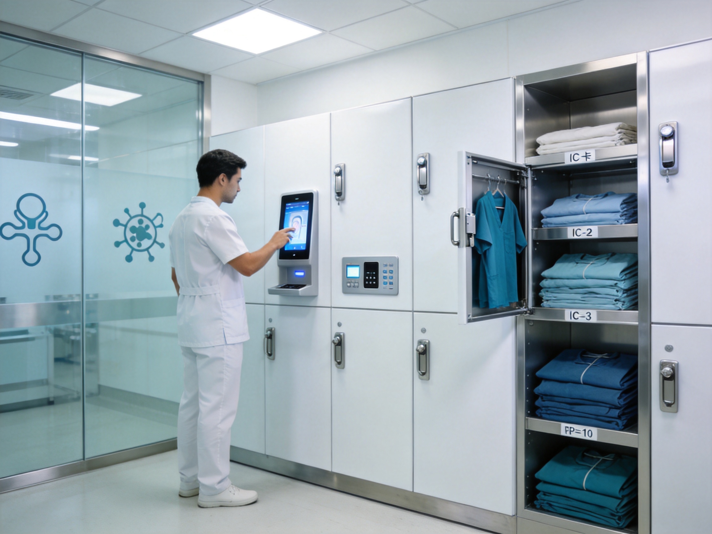 Intelligent Locker Systems for Traceable Surgical Attire and Medical Supply Management