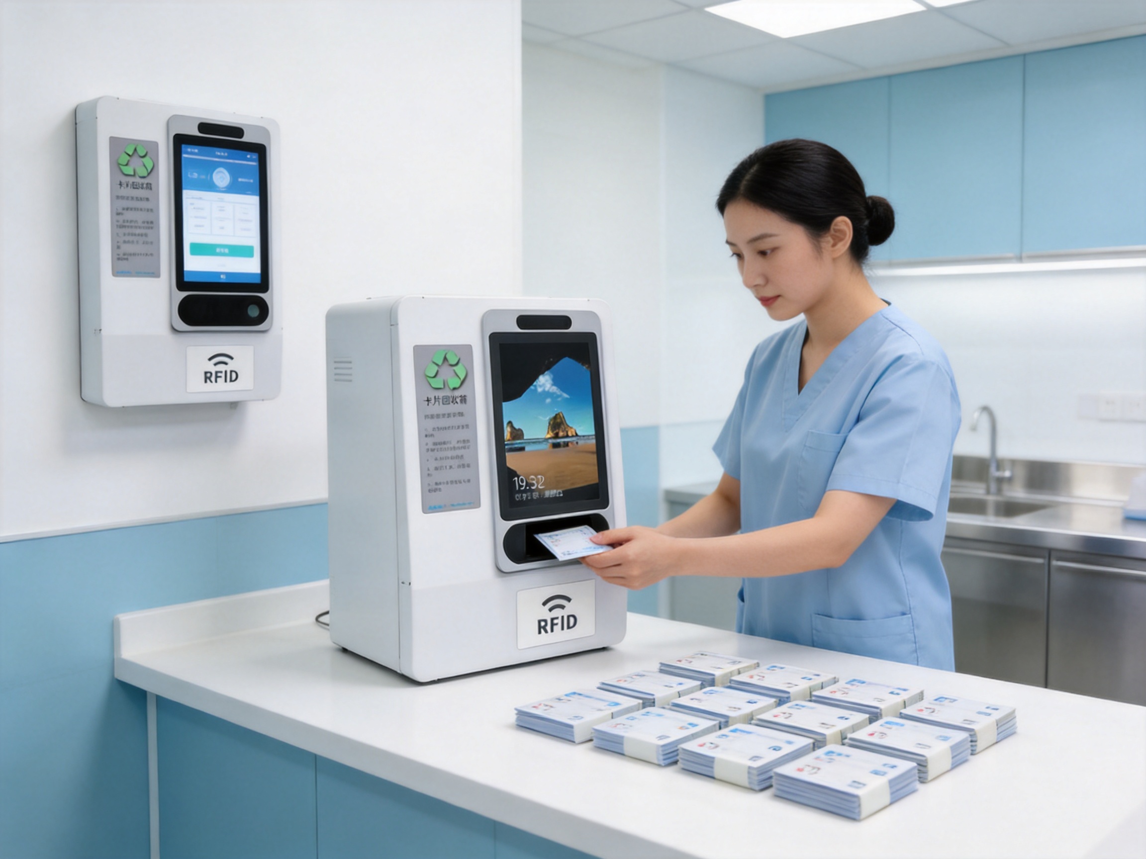 Intelligent RFID Card Recycling Cabinet for Secure Centralized Card Management