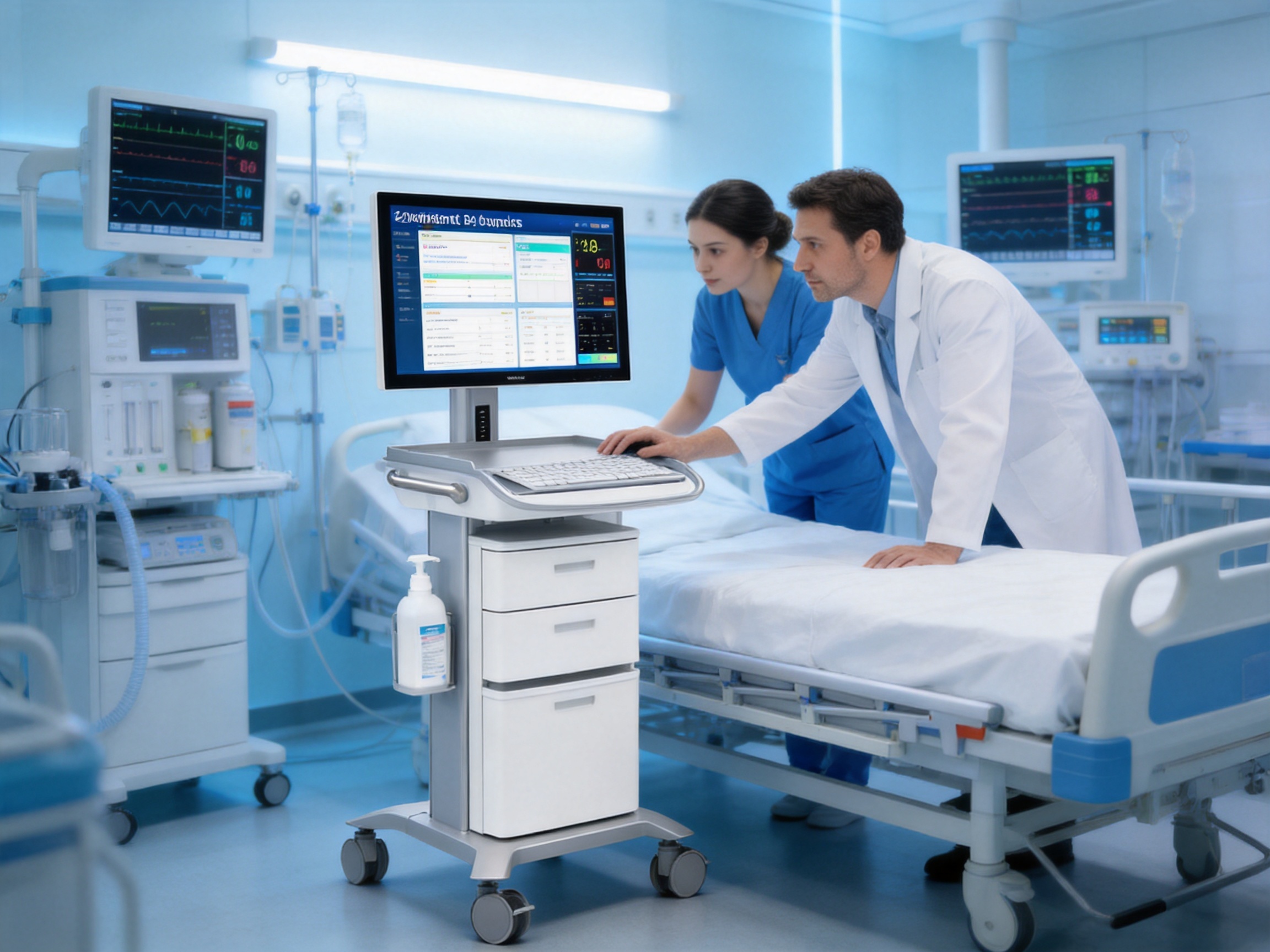 Intelligent ICU Medical Carts for Safer, Faster, and More Connected Bedside Care
